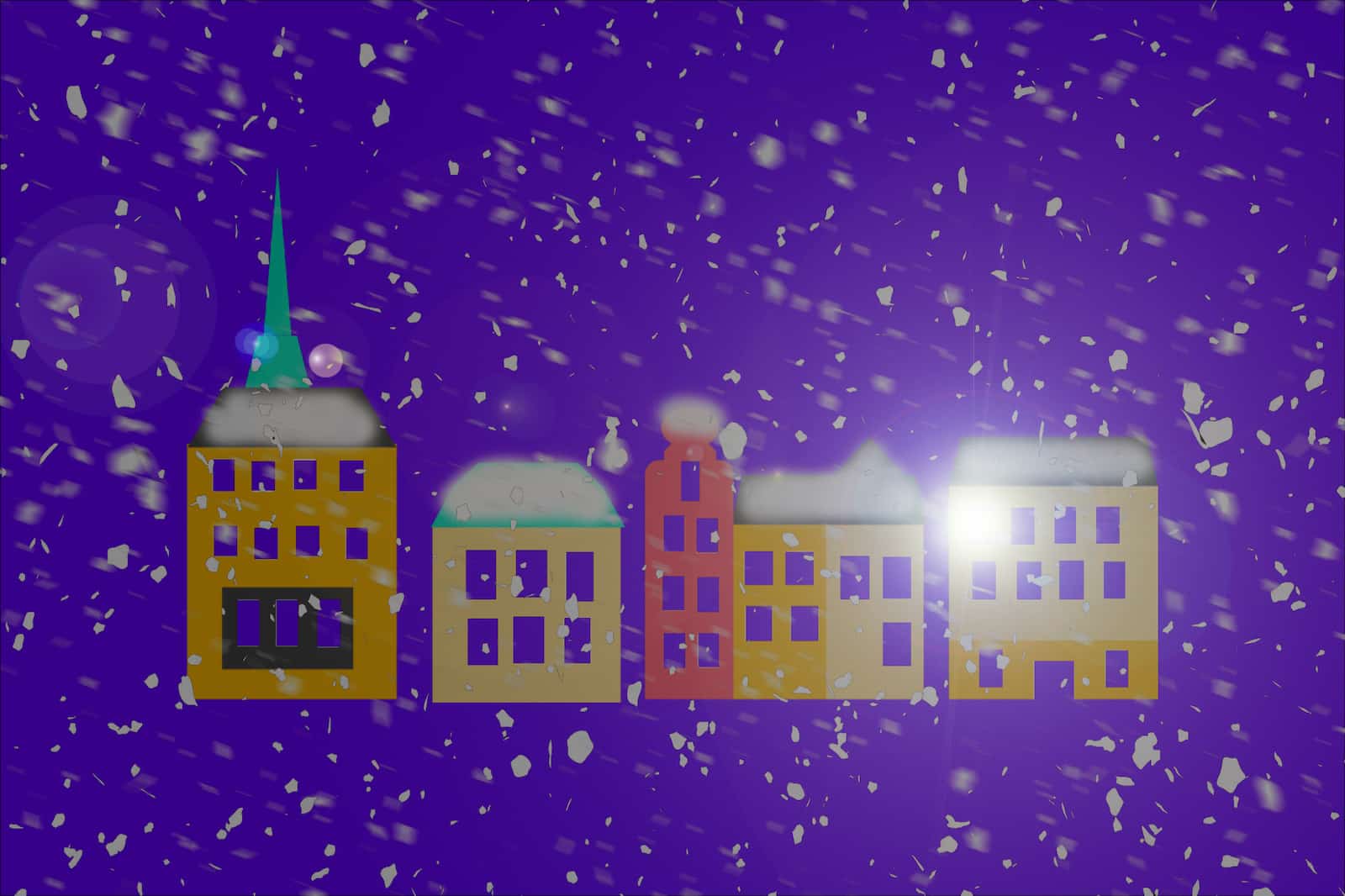 Stockholm winter cartoon image